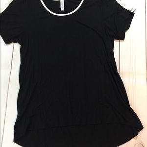 LulaRoe Classic tee black/white womens XL